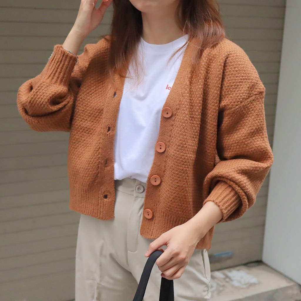 BST áo cardigan hạt gạo dày đẹp &quot;picked by ufo&quot;