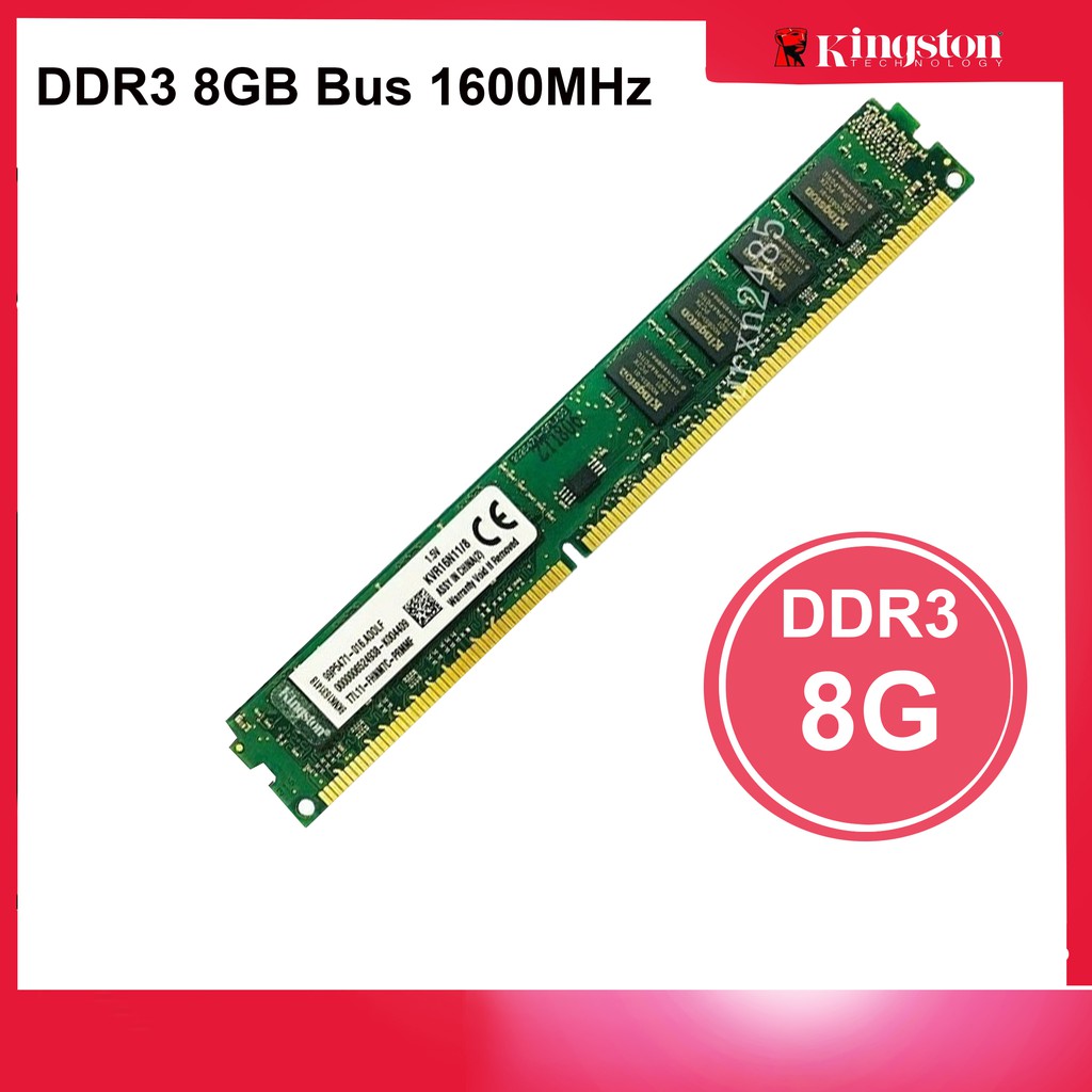 RAM PC DDR3 8GB Kingston samsung hynix Bus 1600MHz 1.5V Dùng Cho Máy Tính Để Bàn Desktop (Mới Bảo Hành 36 tháng 1 đổi 1)