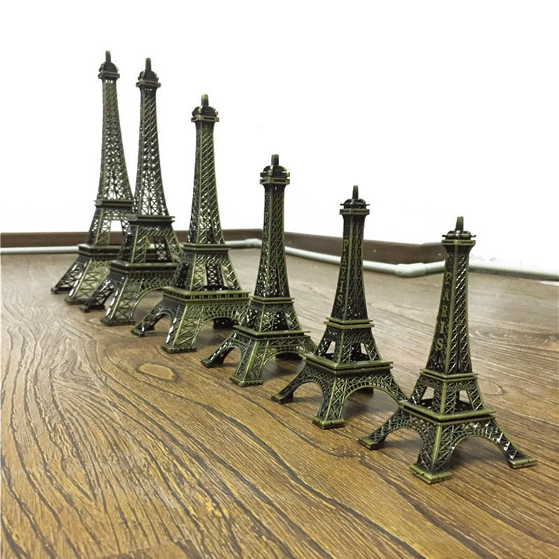 Mô hình tháp Eiffel bằng kim loại cổ điển trang trí