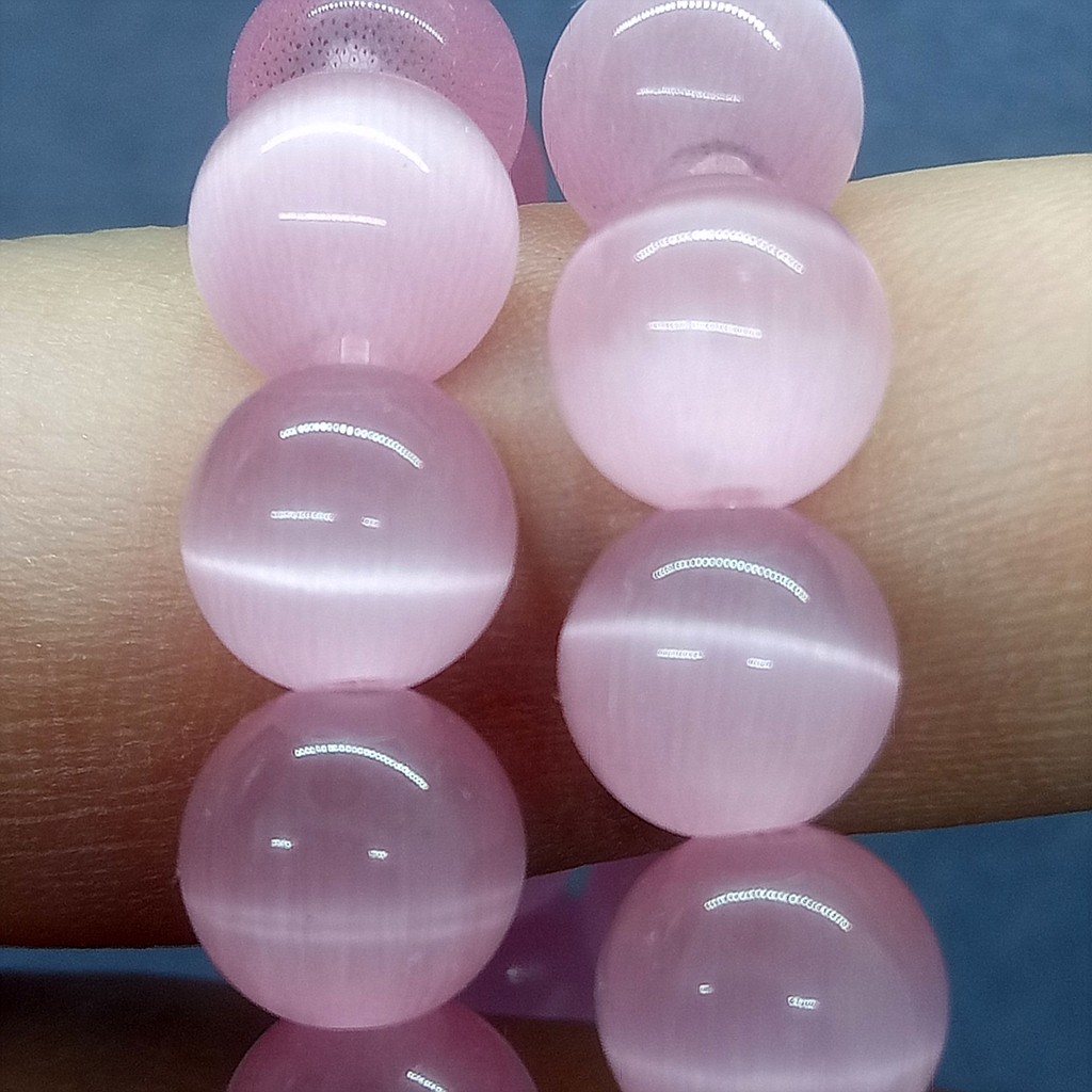 Dễ Thương Vòng Tay Chuỗi Hạt Đá Mắt Mèo Xinh Xắn