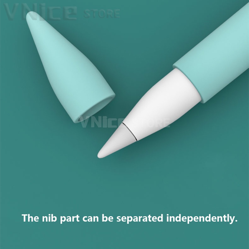 Vỏ silicon bọc bút dành cho Apple Pencil 2 1 Case Cute cat paw Color Silicone Cover