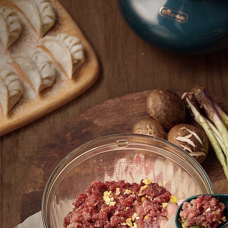 Máy xay thịt đa năng cối thuỷ tinh 2L BEAR QSJ-D03L3 công suất 300W , màu xanh , bảo hành 12 tháng