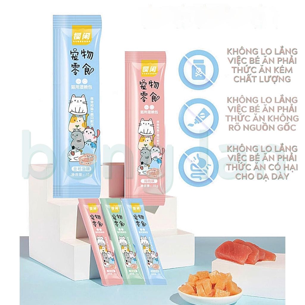 [HOẢ TỐC] Súp thưởng dinh dưỡng Shizuka cho mèo thanh 15g