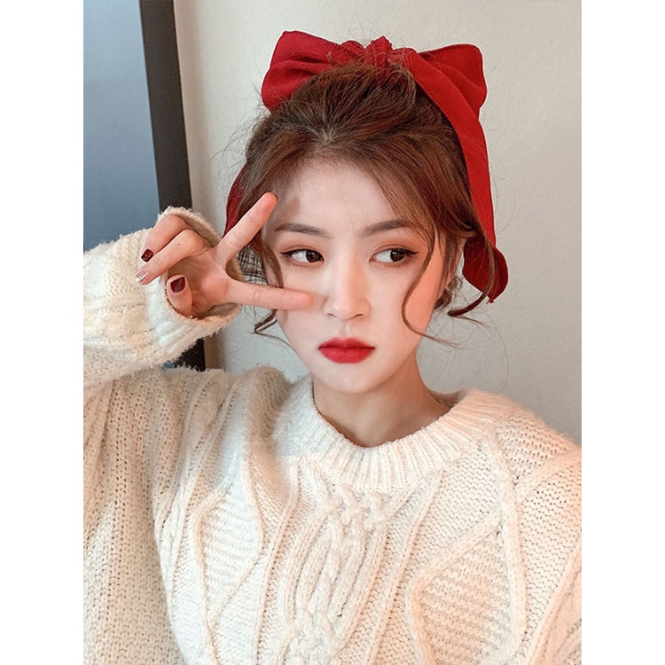 Băng Đô Co Giãn Đính Nơ Xinh Xắn Cho Bé Gái