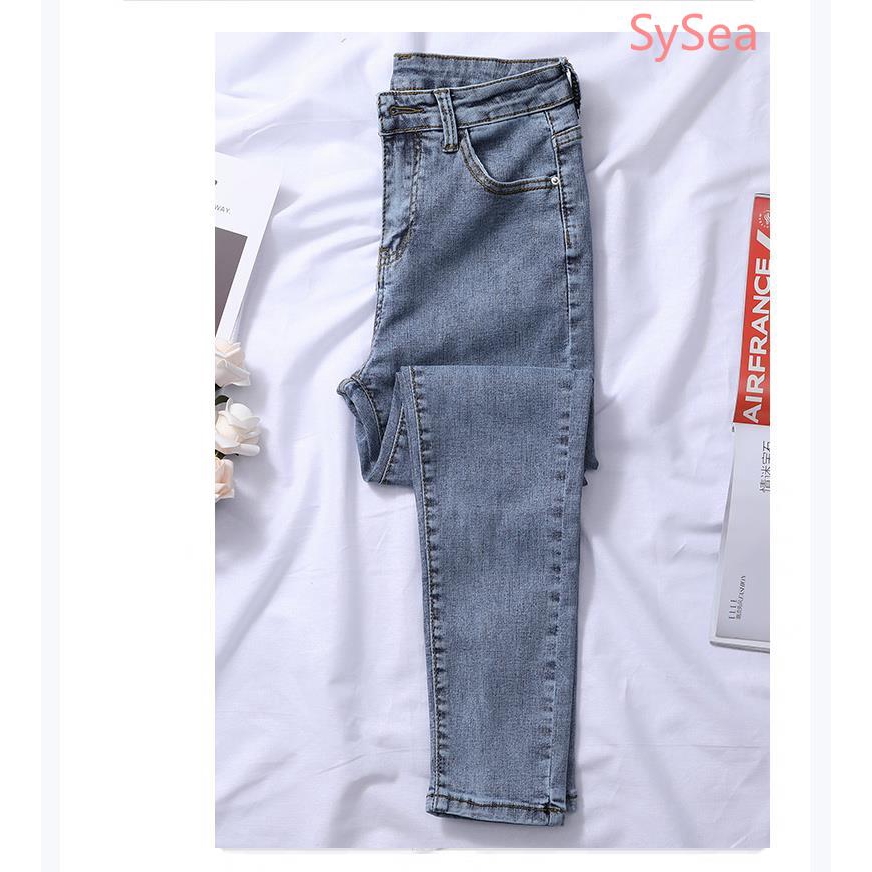 Quần Jean Nữ Lưng Cao Ôm Chân Thời Trang