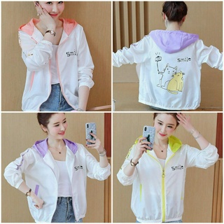 Áo Khoác Chống Nắng Dáng Rộng Họa Tiết Dễ Thương Thời Trang Mùa Hè Cho Nữ