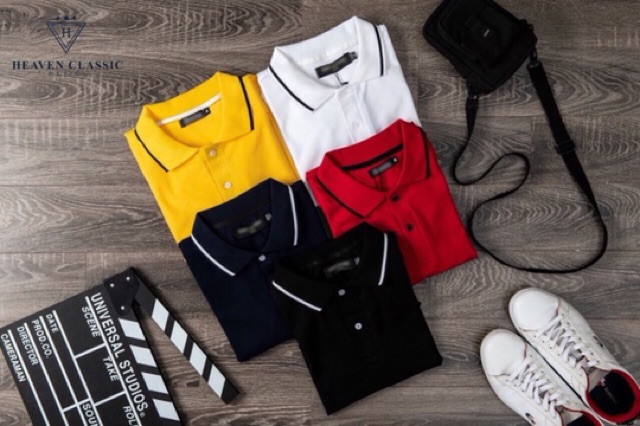 Áo phông nam cổ kẻ viền sành điệu - Áo nam BITULA | BigBuy360 - bigbuy360.vn