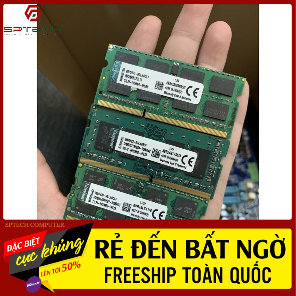 RAM LAPTOP 💎𝓕𝓡𝓔𝓔𝓢𝓗𝓘𝓟💎 BỘ NHỚ DDRAM LAPTOP 8G/2400 KINGMAX Cty New  ( BH 36 Tháng ) SPTECH COMPUTER