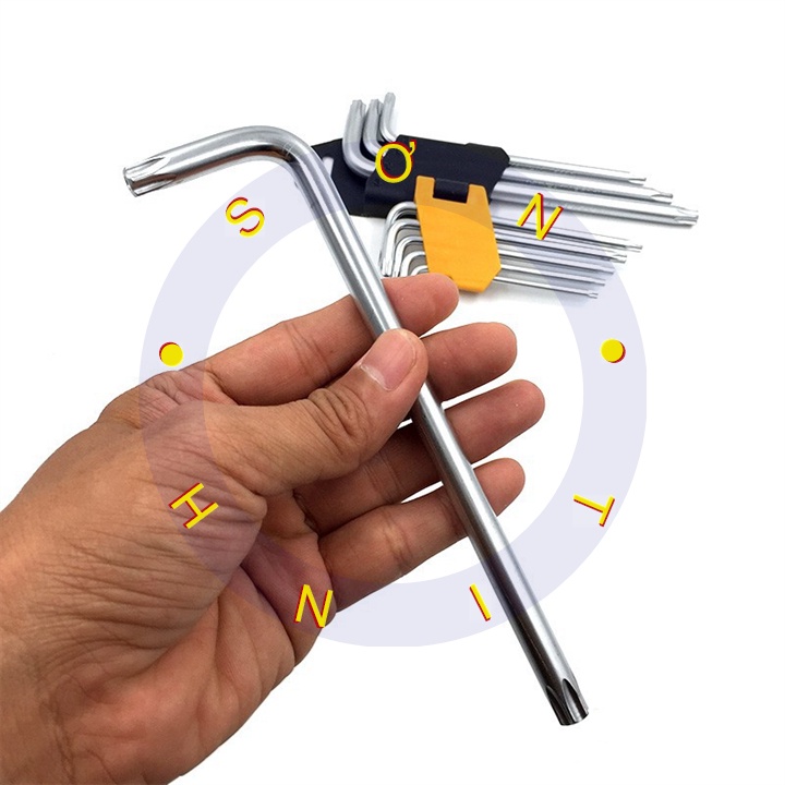 Lục giác bông 9 cây ngắn Tolsen 20056 , dài 20057