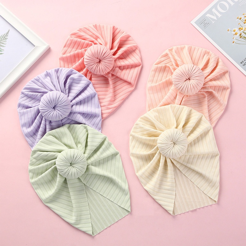 Khăn Turban Thắt Nút Chất Liệu Cotton Mềm Cho Bé Sơ Sinh Chụp Ảnh