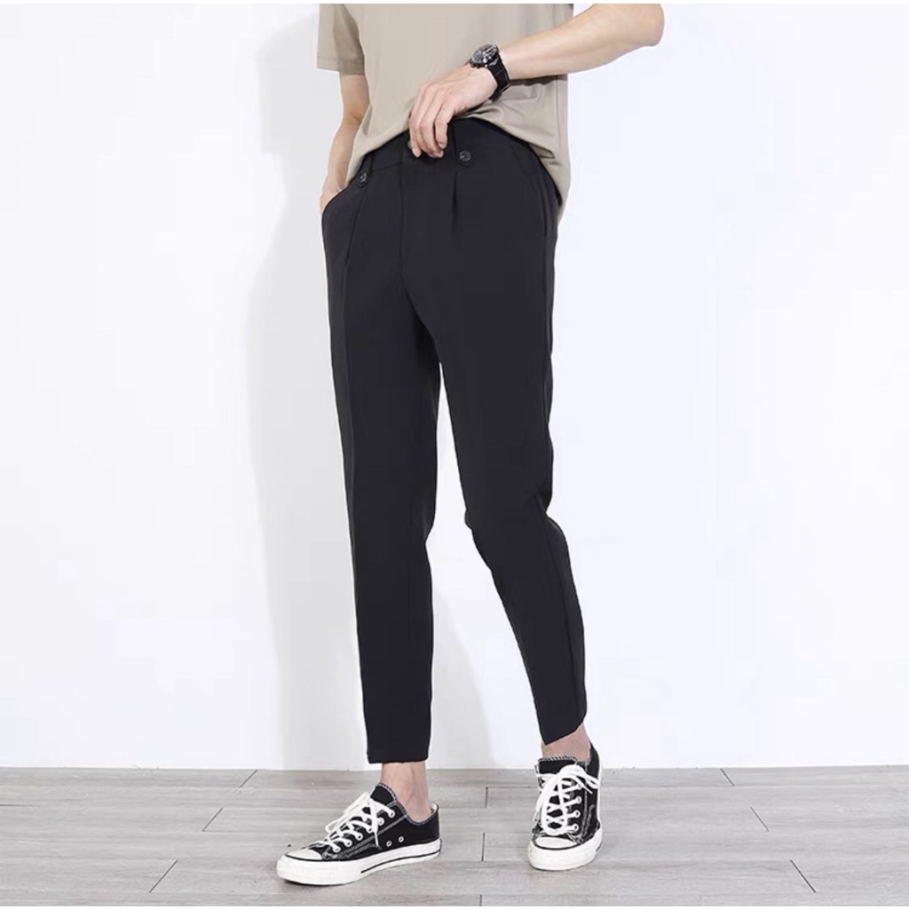 Quần tây nam hàn quốc mẫu Mới - Thiết kế cạp co giãn trẻ trung hiện đại năng động unisex basic phong cách hàn