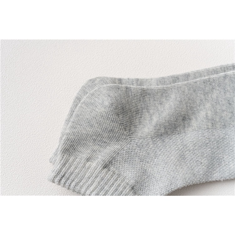 Set 4 Đôi Tất Cotton Mỏng Phối Lưới Màu Trắng Đen Thời Trang Xuân Hè Cho Bé Trai