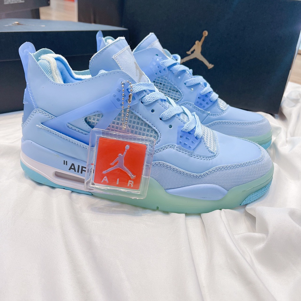 GiàyJordan 4 xanh dương  Giày JD4 off white các màu cao cấp