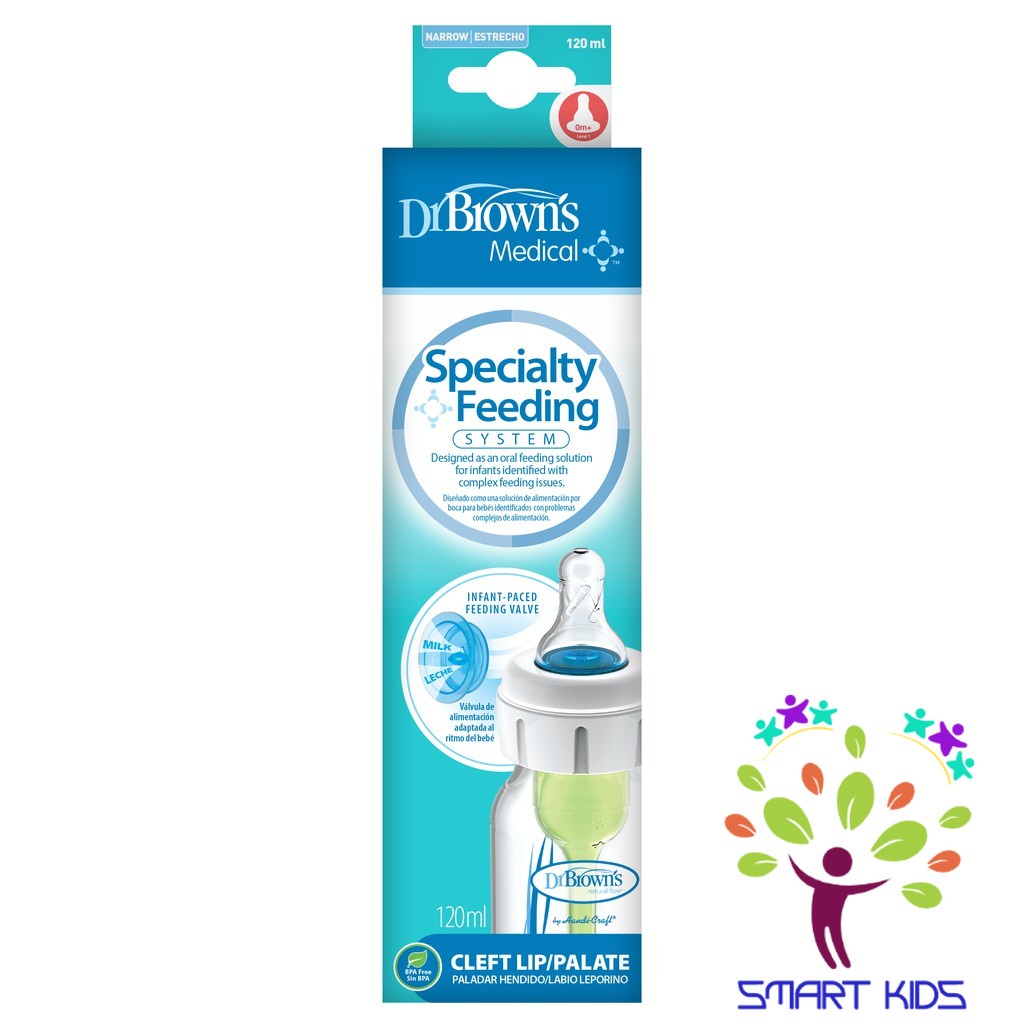 Bình sữa Dr Brown's 120ml và 250ml dành cho trẻ bú yếu, hở hàm ếch