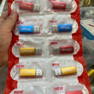 Đầu đọc thẻ nhớ điện thoại vỏ nhôm usb 2.0