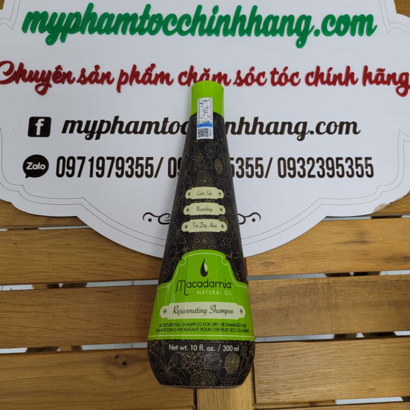 Dầu gội xả Macadamia trẻ hóa chính hãng công ty Trà Giang 300ml