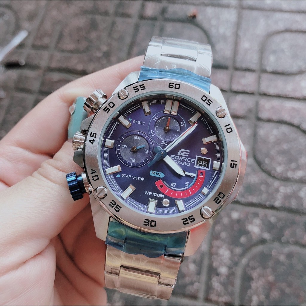 ĐỒNG HỒ NAM EDIFICE CASIO EFR-558 , DÂY THÉP , FULLBOX HÃNG