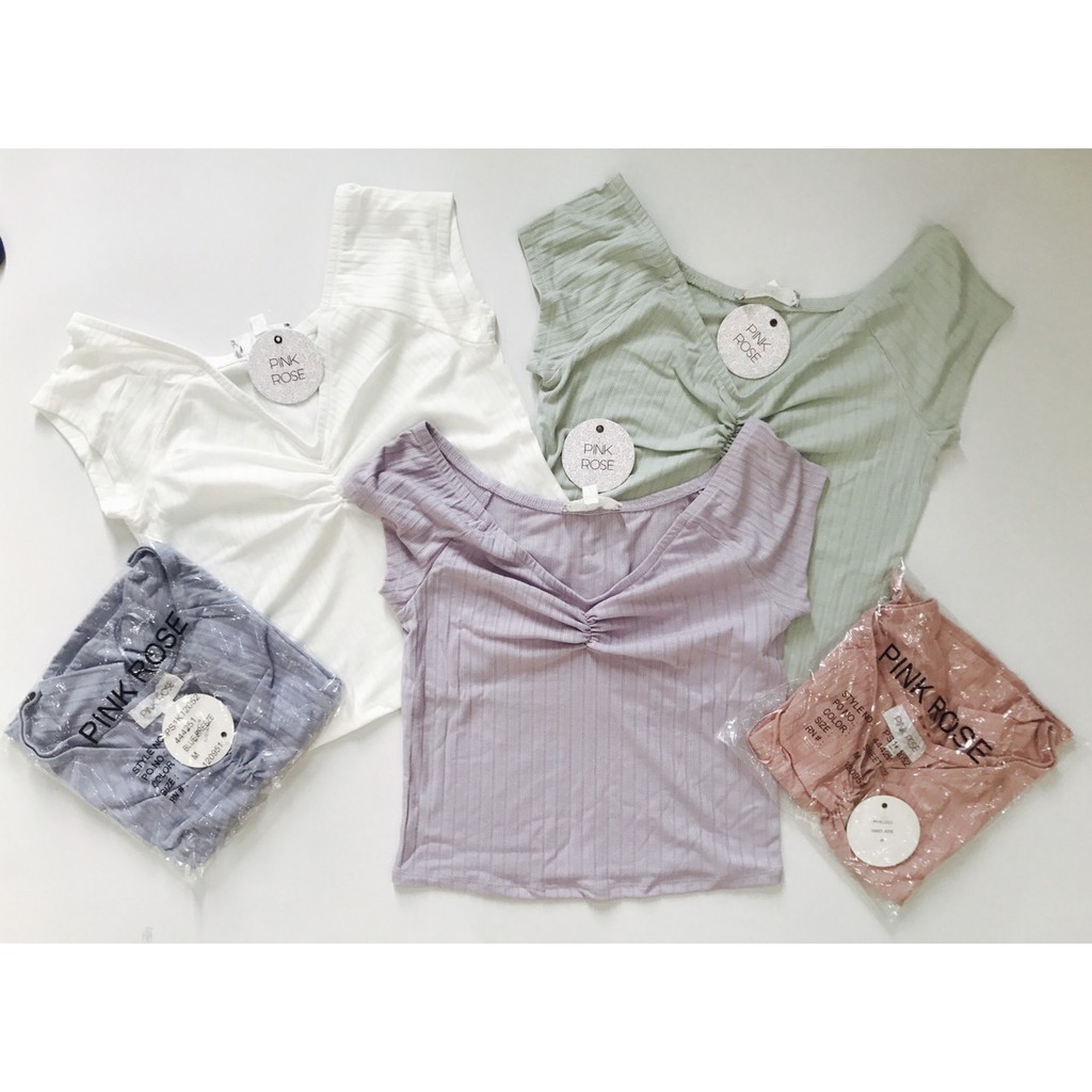Áo croptop PinkRose xuất xịn vnxk | BigBuy360 - bigbuy360.vn