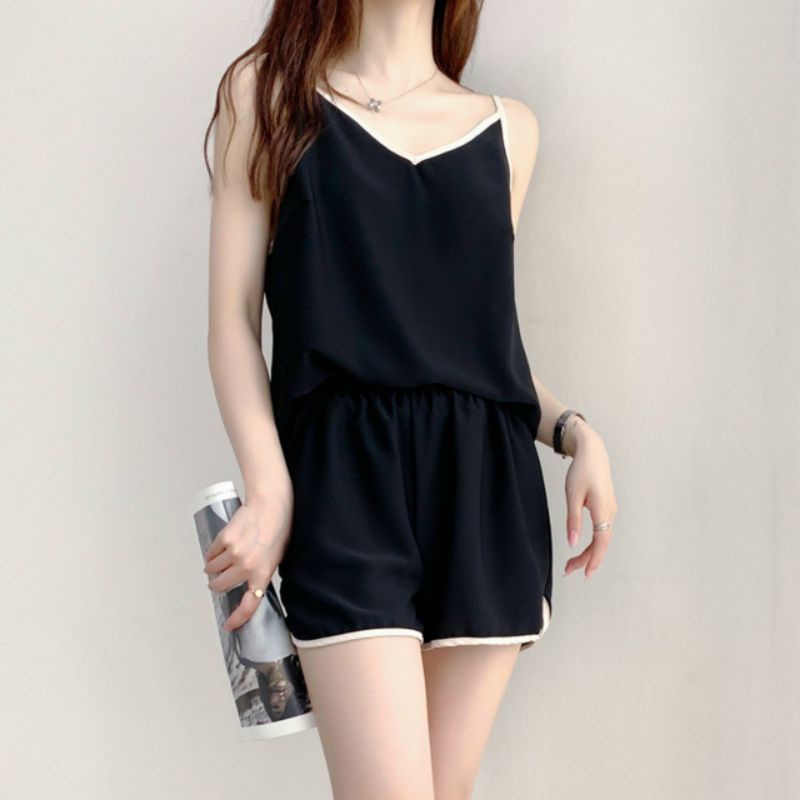 Bộ Lụa 2 dây siêu mát chất lụa satin mềm mướt