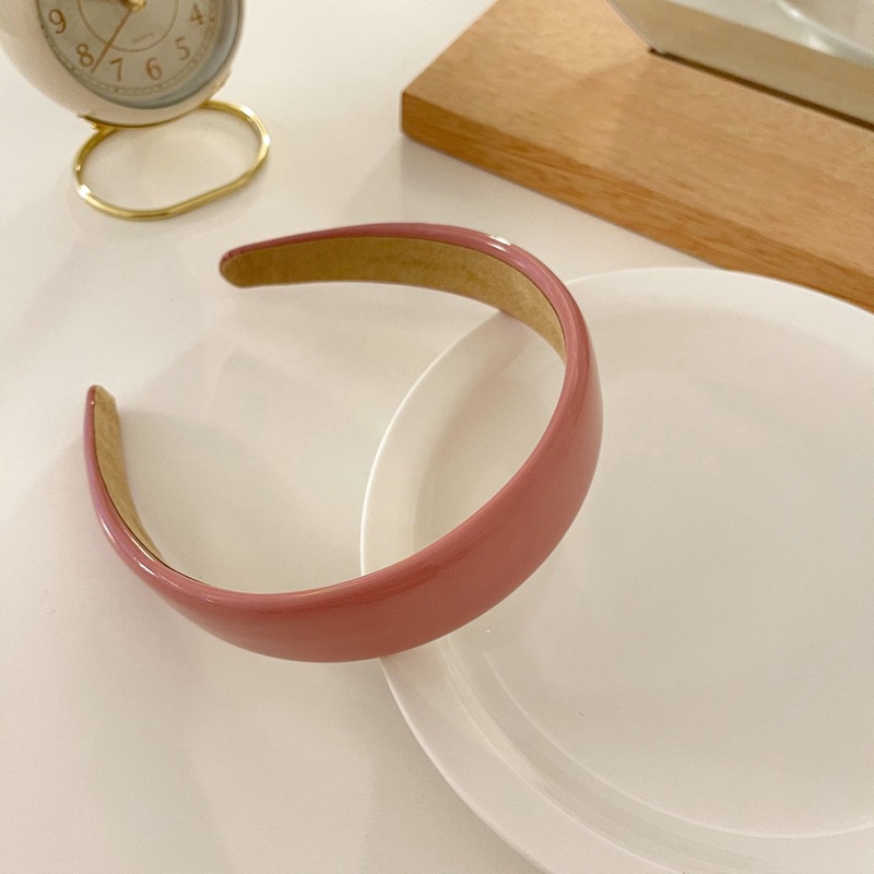 Băng Đô Da Bản Rộng Phong Cách Nhật Hàn Đơn Giản 2021