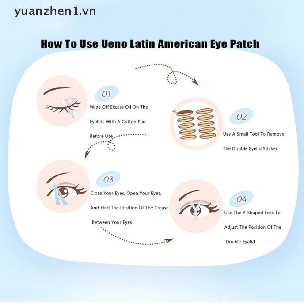 [Hàng mới về] Set 54 miếng dán tạo mắt 2 mí kiểu ren lưới trang điểm làm đẹp cho nữ