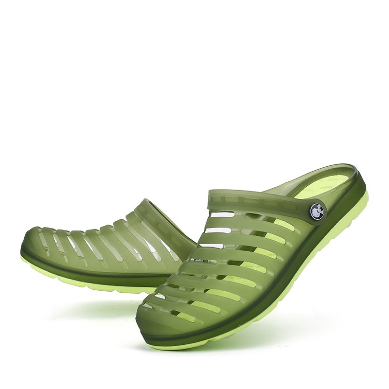 giày nam Sandal nam sandal nam quai ngang cao cấp chất liệu nhẹ men's outdoor anti skip sandals