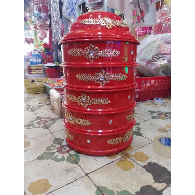 Bộ 6 tráp cưới trang trí