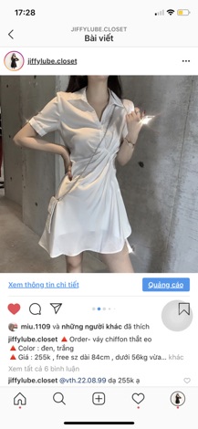 [ORDER] Váy cộc tay thắt eo