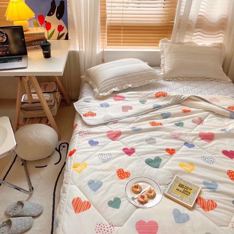 Chăn Cotton thun lạnh Hàn Quốc cao cấp phiên bản 2023 rộng 2m*2m3