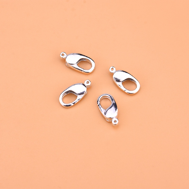 █diy゜ S925 Bạc●Bộ Phụ Kiện Làm Đồ Trang Sức Hình Trái Tim/Mèo Bằng Bạc 925 qq Có Khóa Tôm Hùm diy