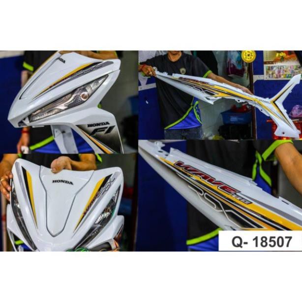 Tem xe Wave Rsx 2014 dán xe trắng