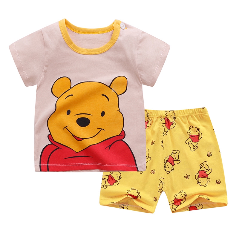 Set Áo Thun Tay Ngắn &amp; Quần Short Cho Bé