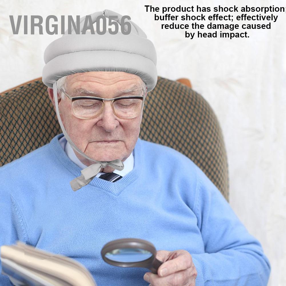 Có thể bán buôn Protective Hat Elder Head Cap Safety Helmet Old Man Anti Collision Fall prevention with Lace Virgina056 Hàng giao ngay