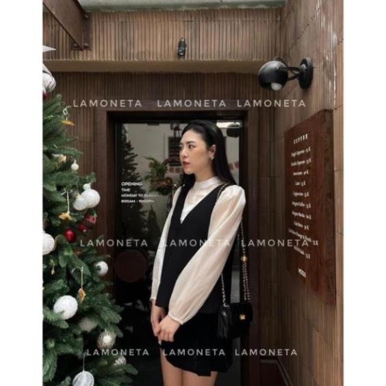 ÁO SƠMI PHỐI ghi Lê cổ V