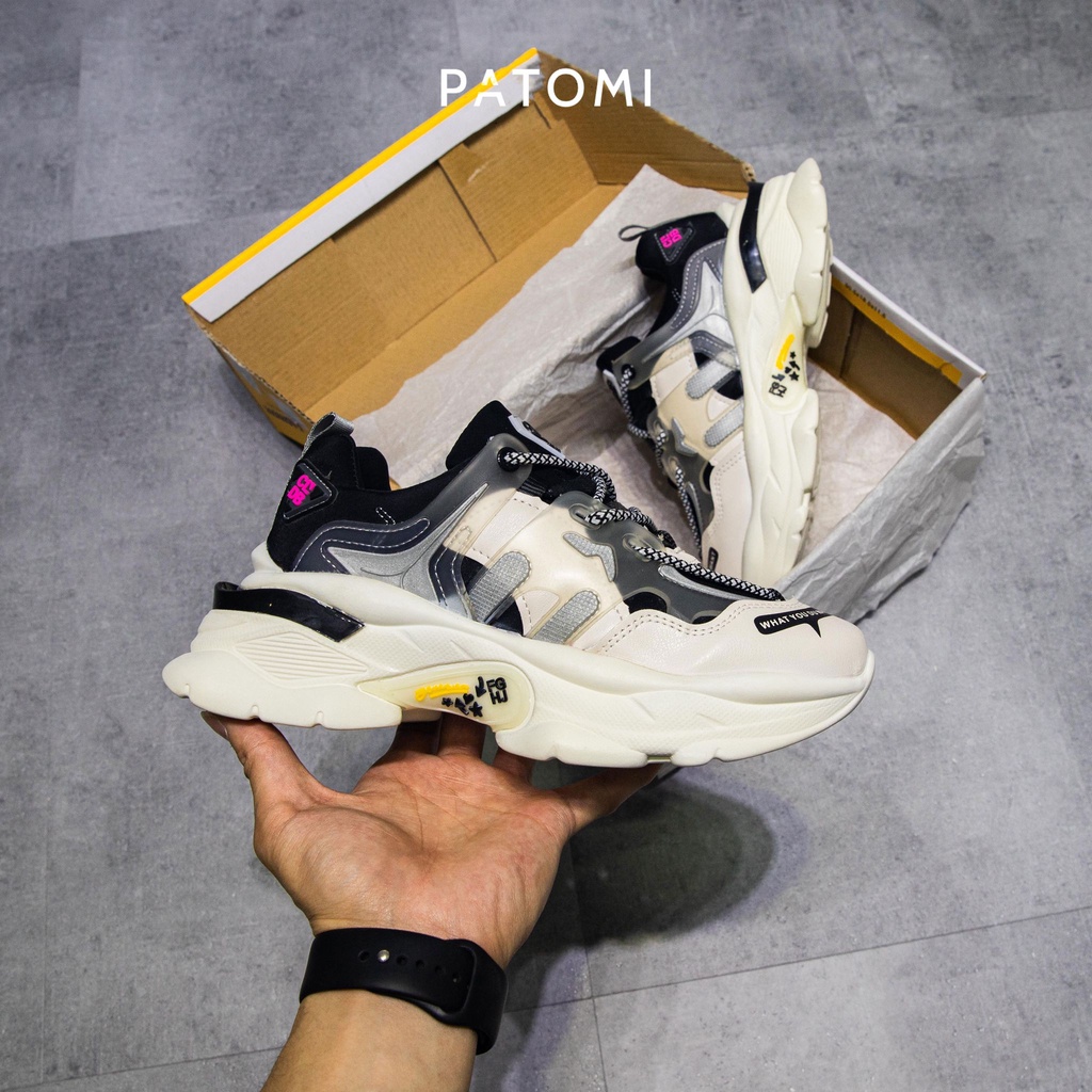 Giày thể thao nam chính hãng thời trang PATOMI, giày sneaker nam phong cách ulzzang tăng chiều cao cho nam cao cấp –G182