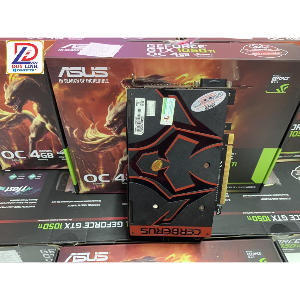 Vga GTX 1050ti 4G ASUS CERBERUS 2 fan đẹp full hộp như mới còn bảo hành 11/2021 | BigBuy360 - bigbuy360.vn