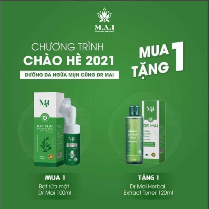 Sửa Rửa Mặt  Tặng Kèm Chai Toner