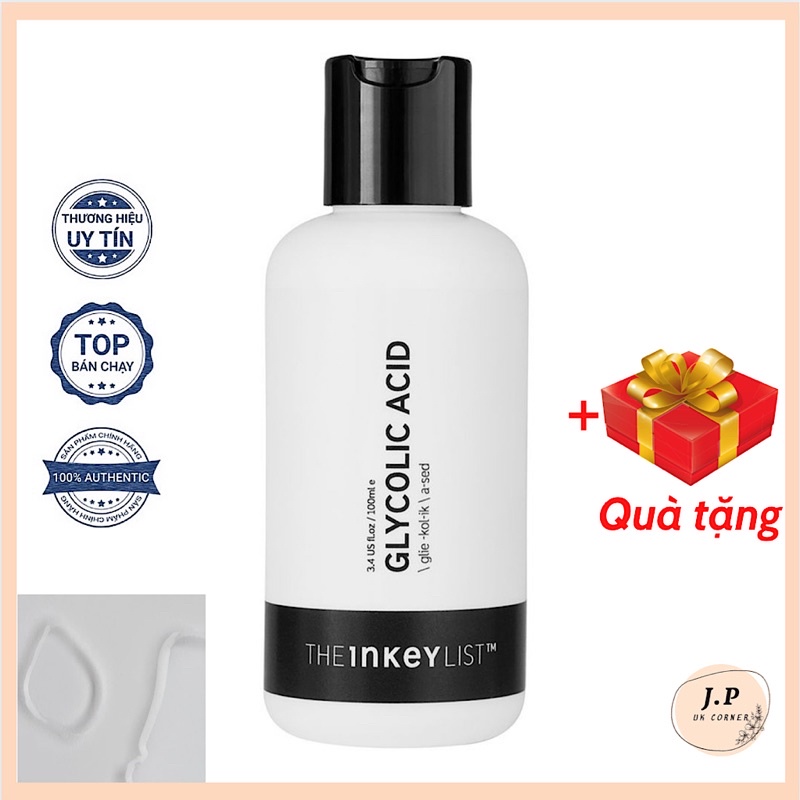 (Auth-kèm bill) Nước hoa hồng Glycolic Acid Toner 100ml - THE INKEY LIST j.pukcorner97