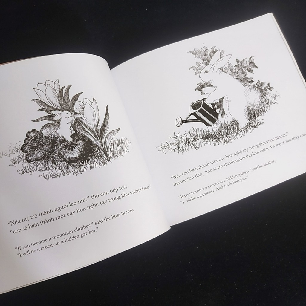 Sách - Picture book song ngữ Thỏ con muốn bỏ trốn (dành cho bé 0-6 tuổi)