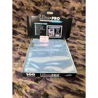 Trang Sheet A4 3 ngăn [1 ngang, 2 dọc] Ultra PRO dòng Platinum series Trong Suốt - 3 Lỗ của Mỹ
