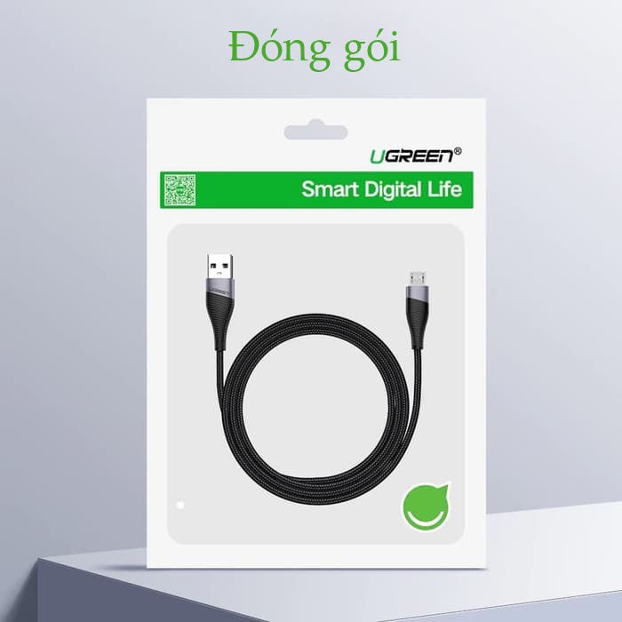 Cáp sạc và truyền dữ liệu cho điện thoại Android UGREEN ED017 hỗ trợ công nghệ sạc Quick 3.0