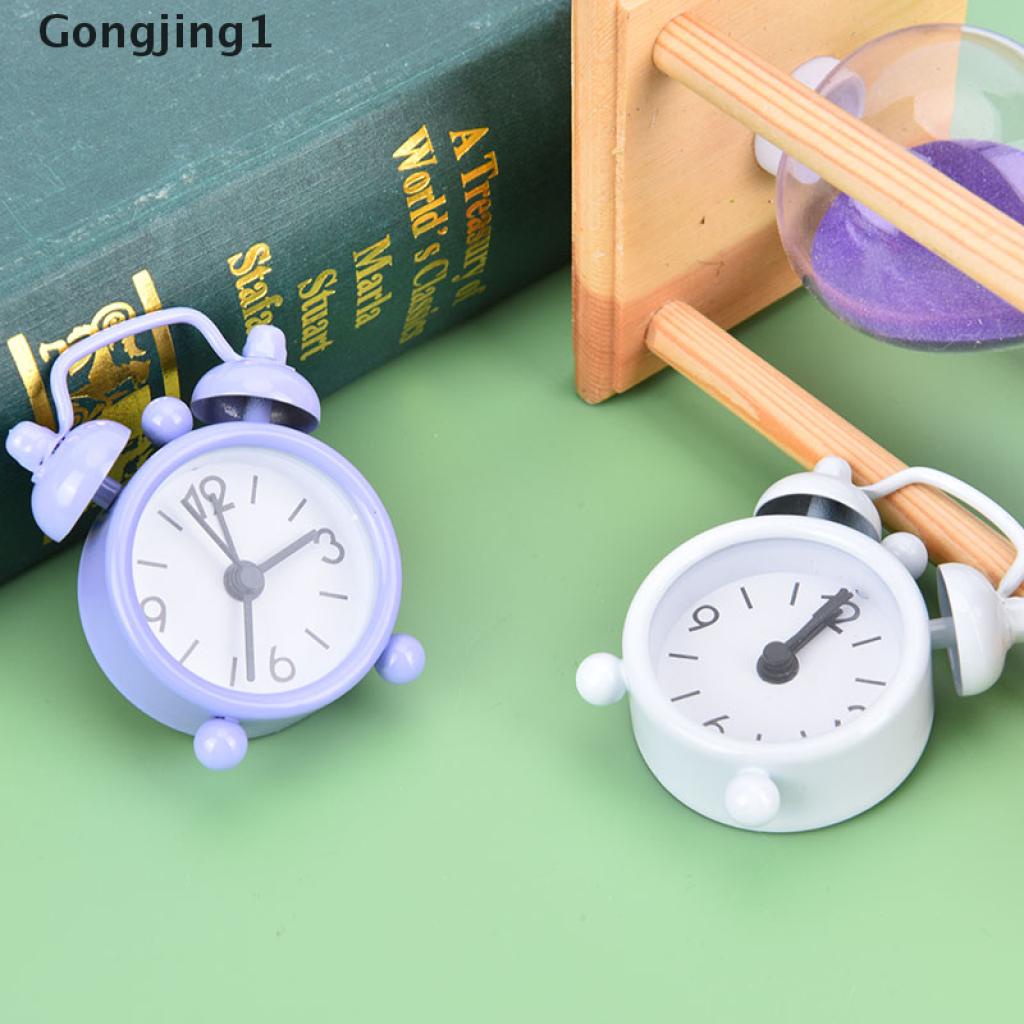 Đồng hồ báo thức điện tử để bàn hình tròn mini