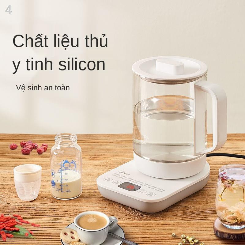 Midea Health Pot Gia dụng Nồi đun sôi tự động đa chức năng, Ấm trà văn phòng điện thủy tinh nhỏ