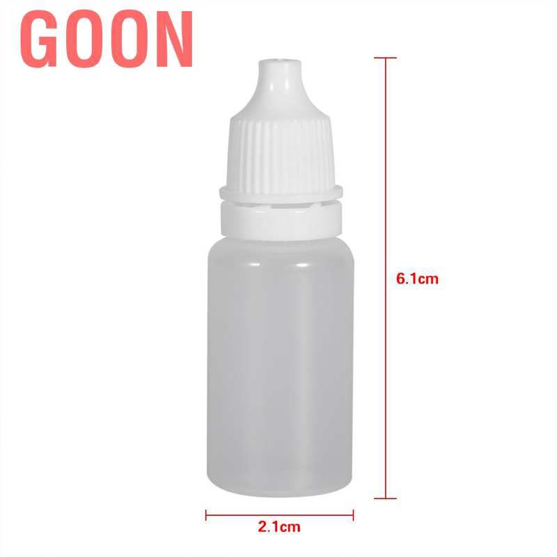 [Ready now] Bộ 50 lọ nhựa rỗng 10ml đựng dung dịch nhỏ mắt tiện dụng