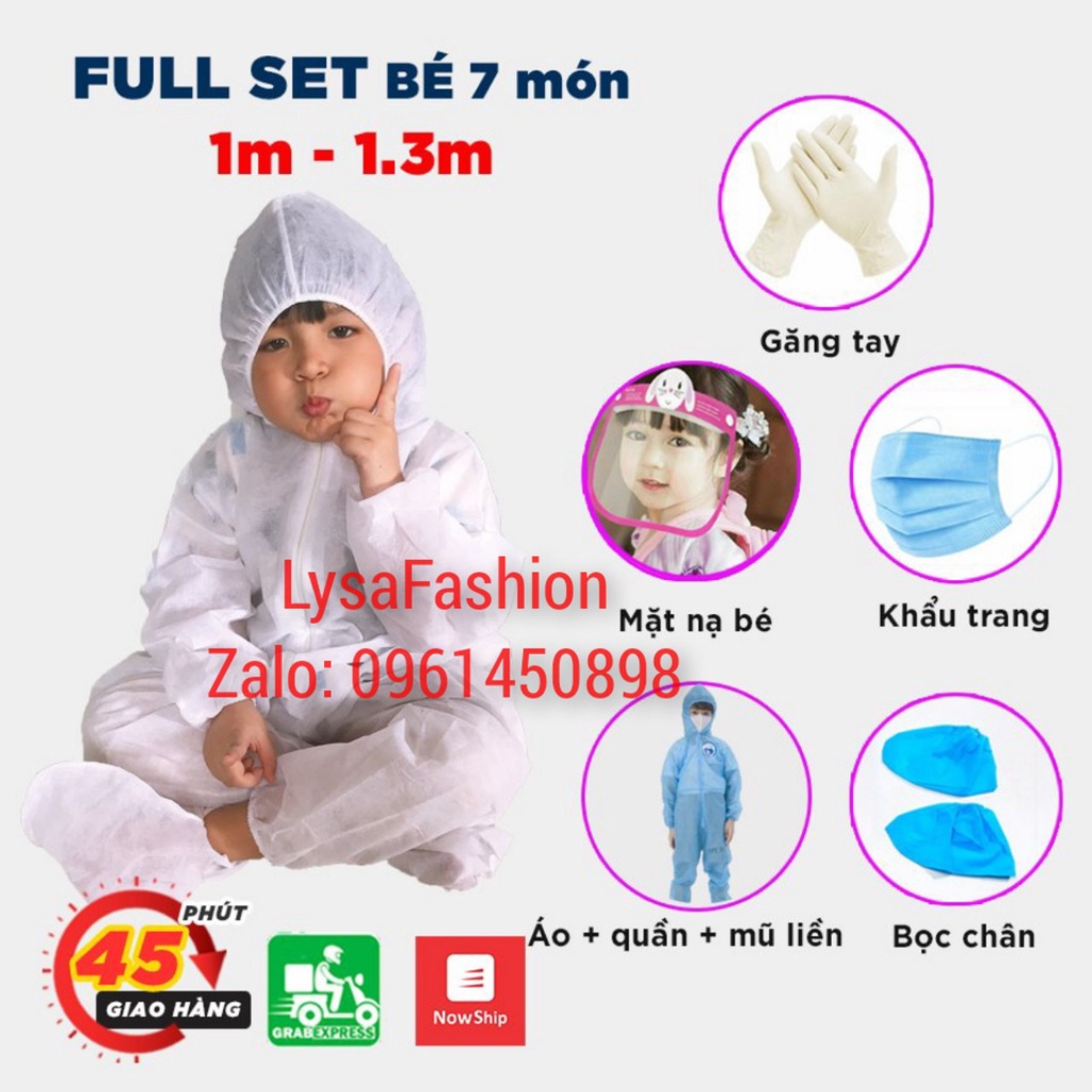 🎀🎀 Đồ Bảo Hộ Người Lớn và Trẻ Em Từ 90cm - 140cm, 1m55 - 1m75, Free size1m9