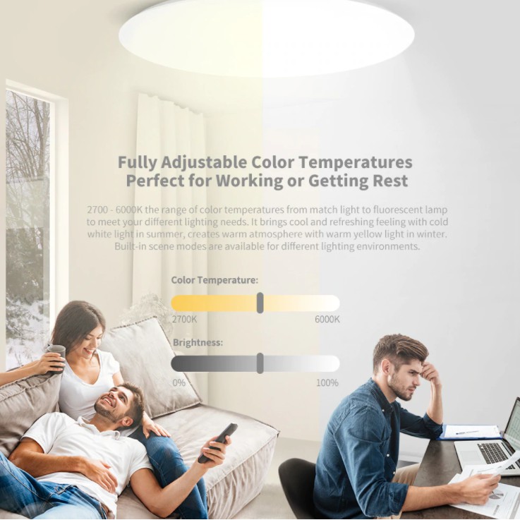 ĐÈN LED ỐP TRẦN THÔNG MINH XIAOMI YEELIGHT GALAXY 480MM / JADE STARRY 450MM YLXD45YL - HÀNG CHÍNH HÃNG