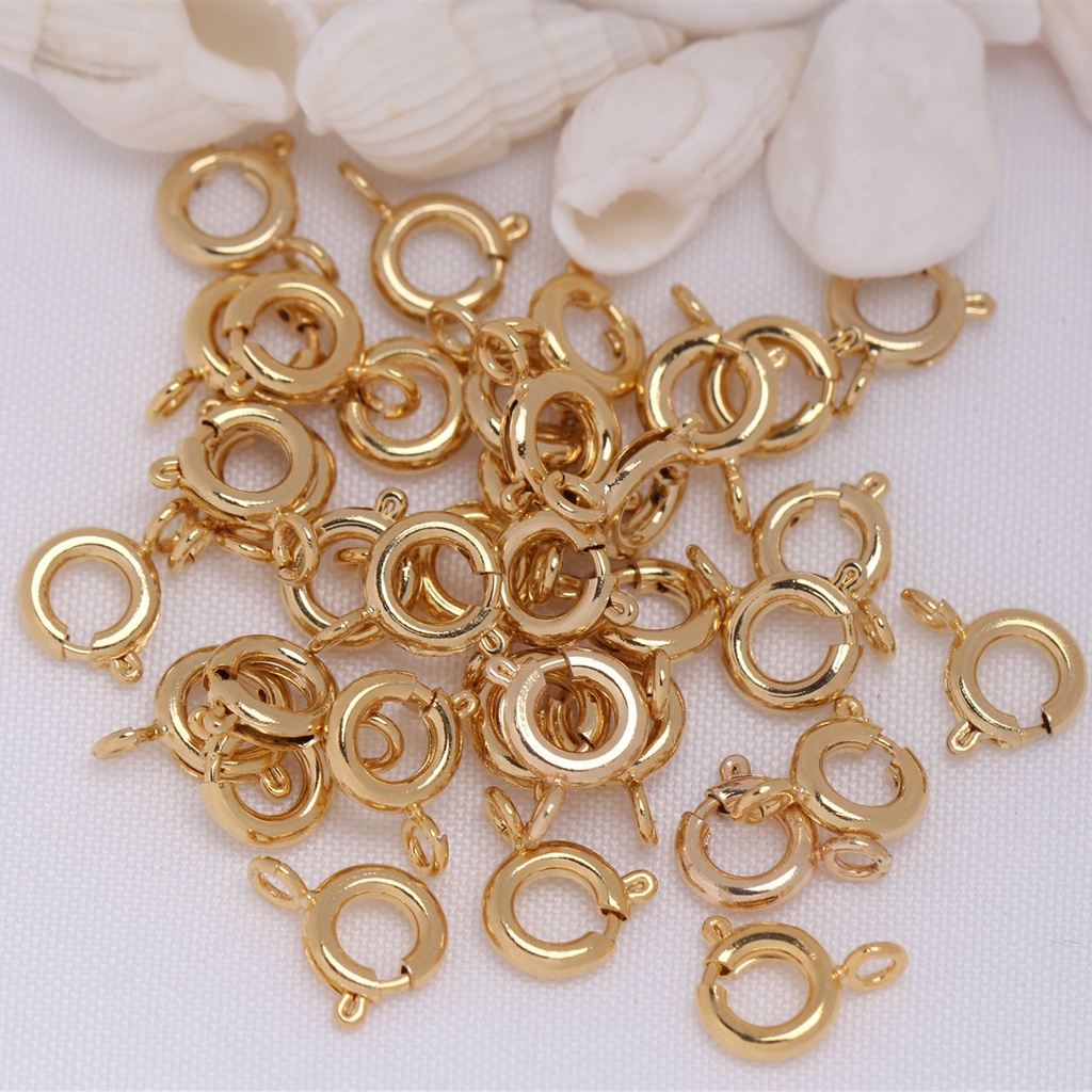 Khóa Đồng 14K Màu Vàng Đồng Cao Cấp Chuyên Dụng Làm Đồ Trang Sức