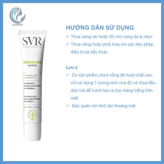 Kem dưỡng ẩm cho da dầu mụn SVR Sebiaclear Active DA02