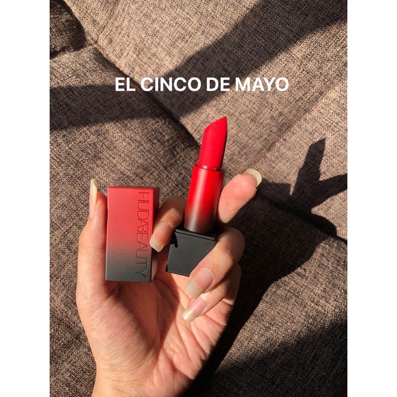 Son HUDA Power Bullet Matte Lipstick - màu El Cinco De Mayo