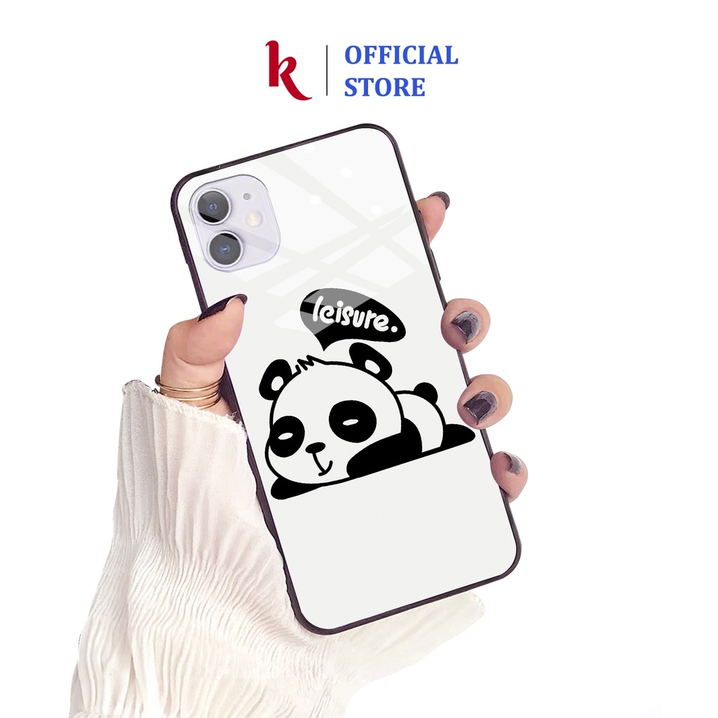 Ốp lưng iphone kính cặp đôi gấu vương miện case 14plus 14 pro max 13 12 promax 11 mini 6 6s 7 8 plus x xr xs Se